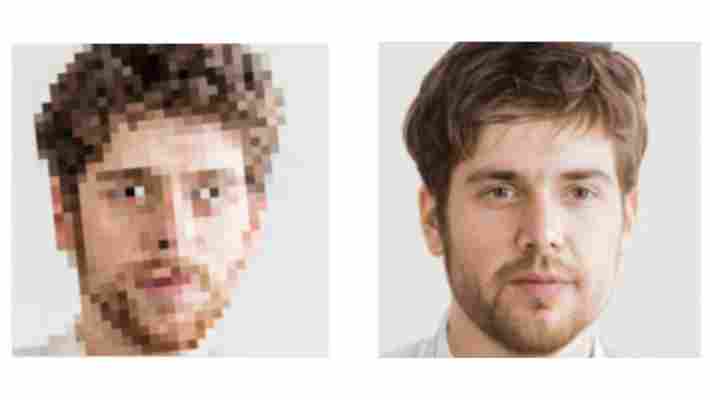 This AI turns your blurry photos into creepy HD faces